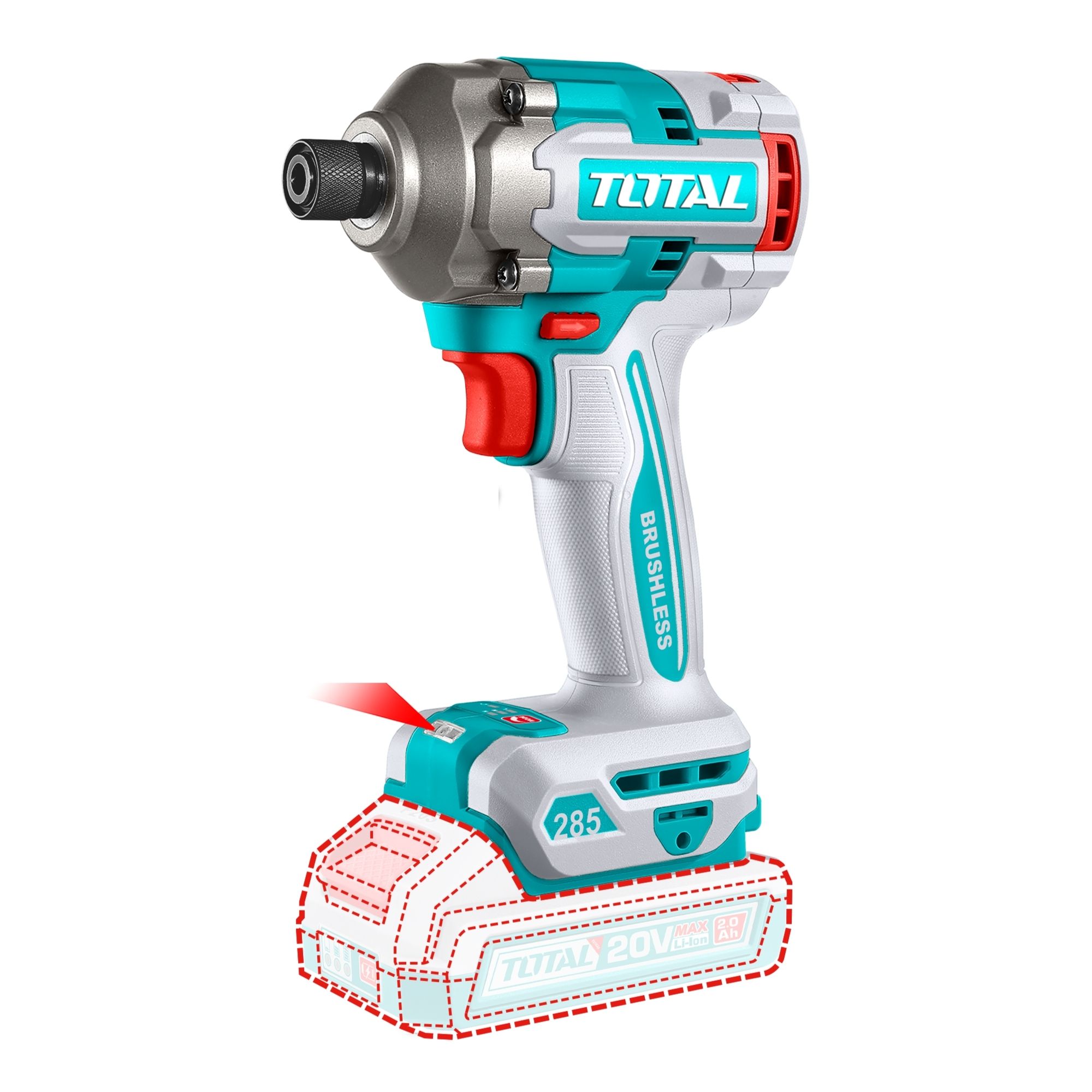 ATORNILLADOR IMPACTO INA. 20V TOTAL
